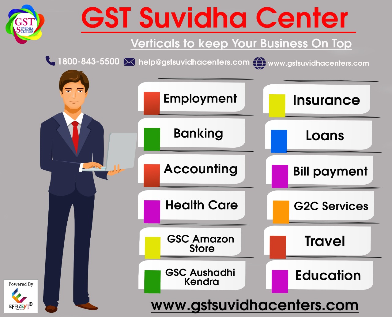 GST Suvidha Center Services List